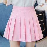 Fongt Skirt Short Skirt Woman 2025 New High-Rise Students With Half-Dress Small A-Character Skirt College Style Half Skirt