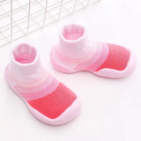 Baby Knitted Leopard Floor Socks Shoes with Rubber Soles Infant Anti-slip Indoor Socks Newborn Spring Summer
