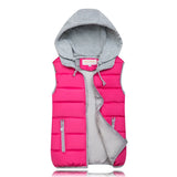 2024 Autumn And Winter Cotton Horse Clip Korean Version Large Size Vest Female Vest Short Thermal Vest-Outfit