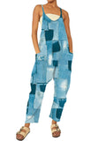 Summer New Fashion Leisure Loose Printed Jumpsuit-Outfit