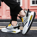 Men's Breathable Running Shoes High Quality Air Sole Cushioning Sneakers Outdoor Wear-resistant Reflective Jogging