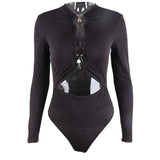 Fongt Women's New Hot Sexy Metal Slim Design Sense Bottom Joined Suit