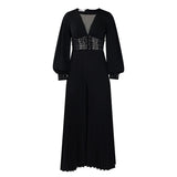 Fongt Large-Size Nail-Pear Yarn Fashion Casual Broad-Legged African Jumpsuit