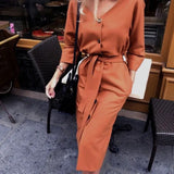 Office Dress Fashion Midi