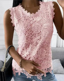 Fongt Explosion Women's 2024 Summer New T-Shirt Back Jacket Lace