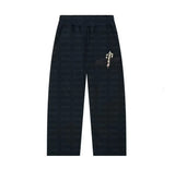 Tide Brand NOFS Printing Sports Suit Retro Loose Hooded Sweater Autumn And Winter Men's And Women's Casual Trousers-Outfit