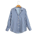 New Casual Loose Silk Satin Satin Sag Shirt 2197745-Outfit