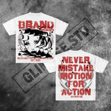 T-Shirt Oversized Y2K Blouse Korean Gothic T-Shirt Couple Retro New Sweatshirt-Outfit
