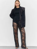 Lace Sheer Trousers-Outfit