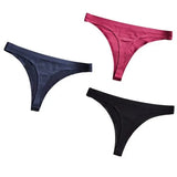 Ice Silk Thong Panties Sexy Women Underwear Female G-string Panties Solid Briefs For Ladies Low Waist Seamless