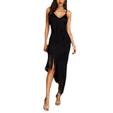 Fongt Women's Dress Slim Sexy Tuxedo Deep V Slings Slim