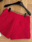 High Waist Three-Dimensional Rose Shorts-Outfit
