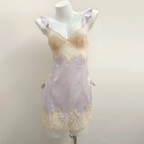Fongt Sexy Pajamas Women Pure Breeze Summer Thin Ice Silk Lace Spring And Autumn Breast Sling Aja Crootype Home Clothes