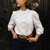 Fongt New Casual Round Necker Lotus Sleeve Knitted Sweater Women's Top