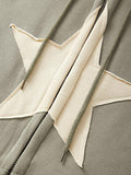 Vintage Star Patch Baggy Zip Up Hoodie-Outfit