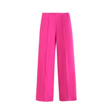 Fongt And Autumn Women's Fashion With Belt Solid Color Casual Suit Jacket High Waist Trousers Set