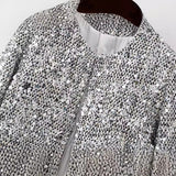 New Style Of Fancy Tweed Suit Jacket With Round Neck In Autumn-Outfit