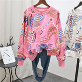 Oversized Cotton Shirt Long Sleeve Personality Hole