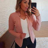 Fongt Autumn And Winter New Temu Solid Color Casual Career Small Suit Coat Women's Clothing