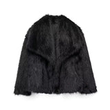 Fongt Women's Winter Fashion Temperament Style Wind Artificial Fur Coat D69352