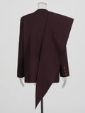 Fongt 2025 Autumn And Winter New High-End Oscarb Shawl With A Buckle Suit Jacket Women's