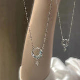 Square Shell Necklace-Outfit