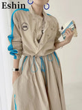2024 Contrast Color Stand Collar Back Letter Long Sleeve Short Jacket And High Elastic Waist Pocket Mid-cakf Skirt TH66-Outfit
