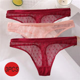 Sexy Panties Women G-String Thong Lace Underwear Pantys Low-Waist Female Underpants Mesh Perspective Briefs