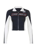 moto jacket with logo