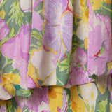 Fongt Summer 2025 New Fashion Temperament Irregular Flower Print Dress 3096152