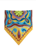 Summer Halter Scarf Blouse Printed Vertical Trousers Set-Outfit