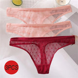 Sexy Panties Women G-String Thong Lace Underwear Pantys Low-Waist Female Underpants Mesh Perspective Briefs