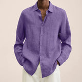 Fongt Explosion Autumn Long Sleeve V-Neck Loose Button Cotton Shirt Shirt