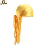 Men's Satin Durags Bandanna Turban Wigs Pirate Hat Men Silky Durag Headwear