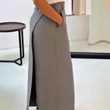 Fongt Summer New Fashion Women's Elegant Temperament Loose Waist Trousers Casual Broad Leg Pants