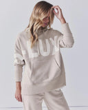Fongt New Casual Fashion Letter Printing Hooded Long-Sleeved Edswoman