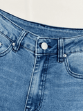 Washed Push Up Flare Leg Jeans-Outfit