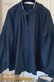 Womens Tops and Blouses Causal Puff Sleeve O-neck Causal Shirts 2023 Spring New Korean