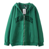 Style Lazy Cardigan Hoodie 2024 Spring And Autumn Oversize Zipper Jacket Couple Style-Outfit