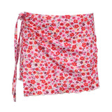 Broken Flower Holiday Wind Tie Woven Skirt Ins Trend Low Waist Hip Mini Short Skirt Summer New Style-Outfit
