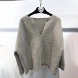 Fongt Spring New Simple Wind Blouse Comfort Temperament V Collar Loose Leisure With Short Marmal Velvet Wear