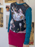 Vintage Printed Y2K Long Sleeve Tee-Outfit