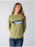Fongt Lazy Wind Collar Small Fish Pattern Knitted Sweater 2025 Autumn And Winter New