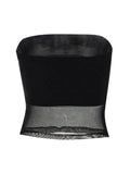 Paneled Mesh Bandeau