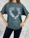 Eagle Graphic T-Shirts for Women Summer Clothes 2023 Cotton Short Sleeve Vintage Tee Shirt Female Fashion Tees Tops-Outfit