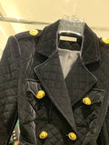 QUALITY Newest Fashion 2023 Designer Overcoat Women's Double Breasted Plaid Belted Velvet Long