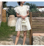 Fongt New Silk Dress Women's French Temperament Style Three-Dimensional Embroidered Doll Dress Shenzhen Nanyou Women's