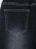 Washed Low Waist Flare Jeans-Outfit
