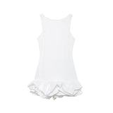 Fongt Party Dress Women's Cascadal Short Dress 2025 Dress-Up Long Sleeves Of The Pool