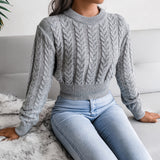 Autumn And Winter Explosion Of Knitted Umbilly Sweater Women's